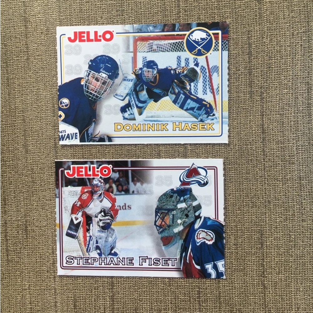 1995 Kraft Jello hockey cards